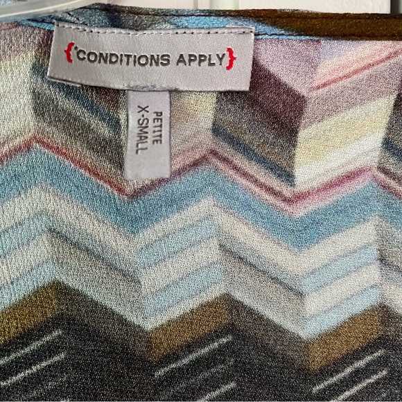 Anthropologie Laurie Chevron Wrap Tie Blouse - Picture 5 of 5